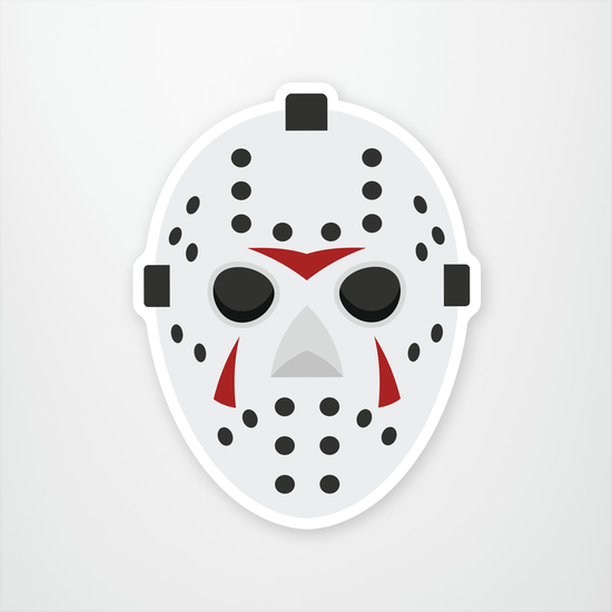 Hockey Mask Sticker Main Product  Image width="1000" height="1000"