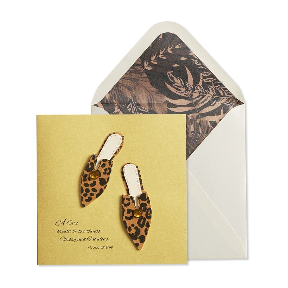 Leopard Mules Greeting Card Main Product  Image width=&quot;1000&quot; height=&quot;1000&quot;