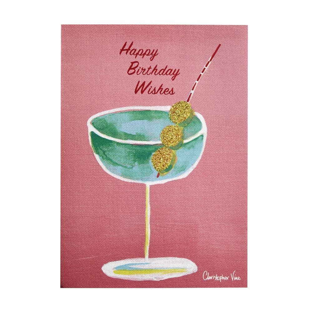 Martini Greeting Card 2nd Product Detail  Image width=&quot;1000&quot; height=&quot;1000&quot;