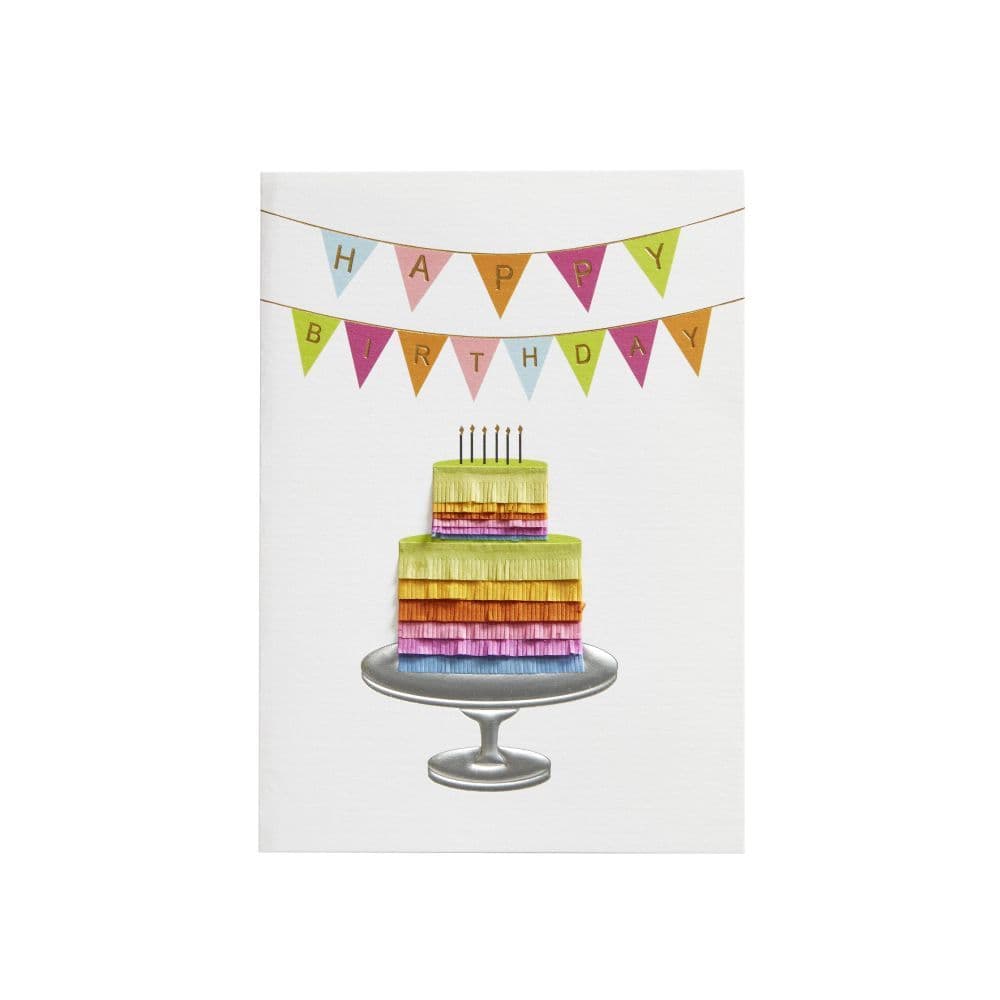 Cake with Banner Birthday Card First Alternate Image width="1000" height="1000"