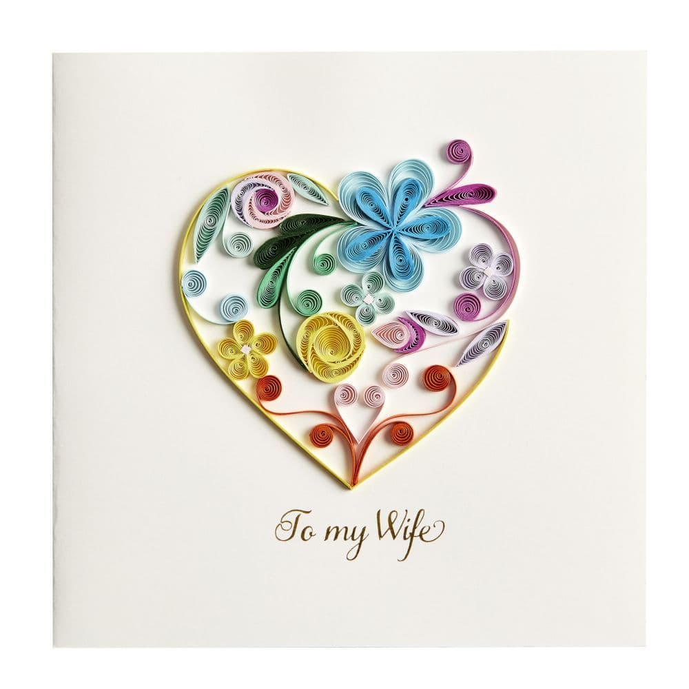 Heart Wife Quilling Birthday Card 2nd Product Detail  Image width=&quot;1000&quot; height=&quot;1000&quot;