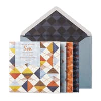 image Patterned Shapes Son Birthday Card Main Product  Image width=&quot;1000&quot; height=&quot;1000&quot;