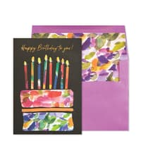 image Cake On Black Birthday Card Main Product  Image width=&quot;1000&quot; height=&quot;1000&quot;