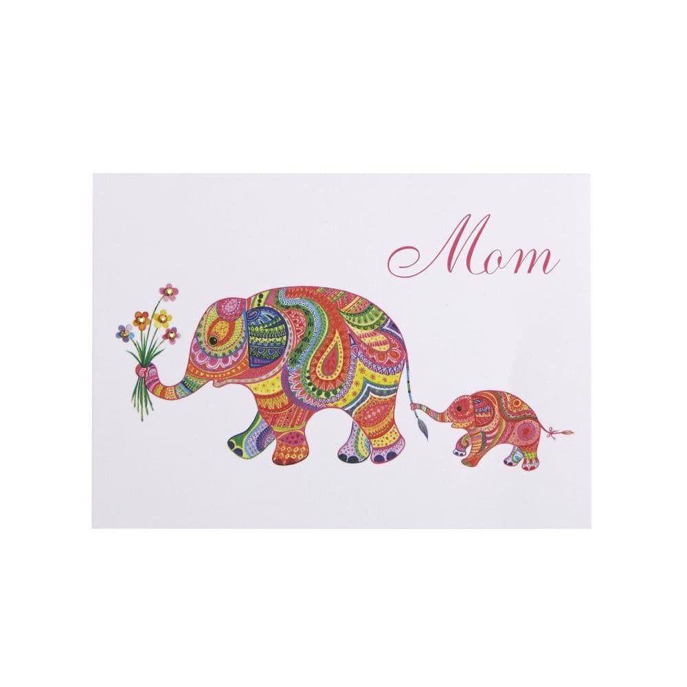 Elephant Mom Birthday Card First Alternate  Image width="1000" height="1000"