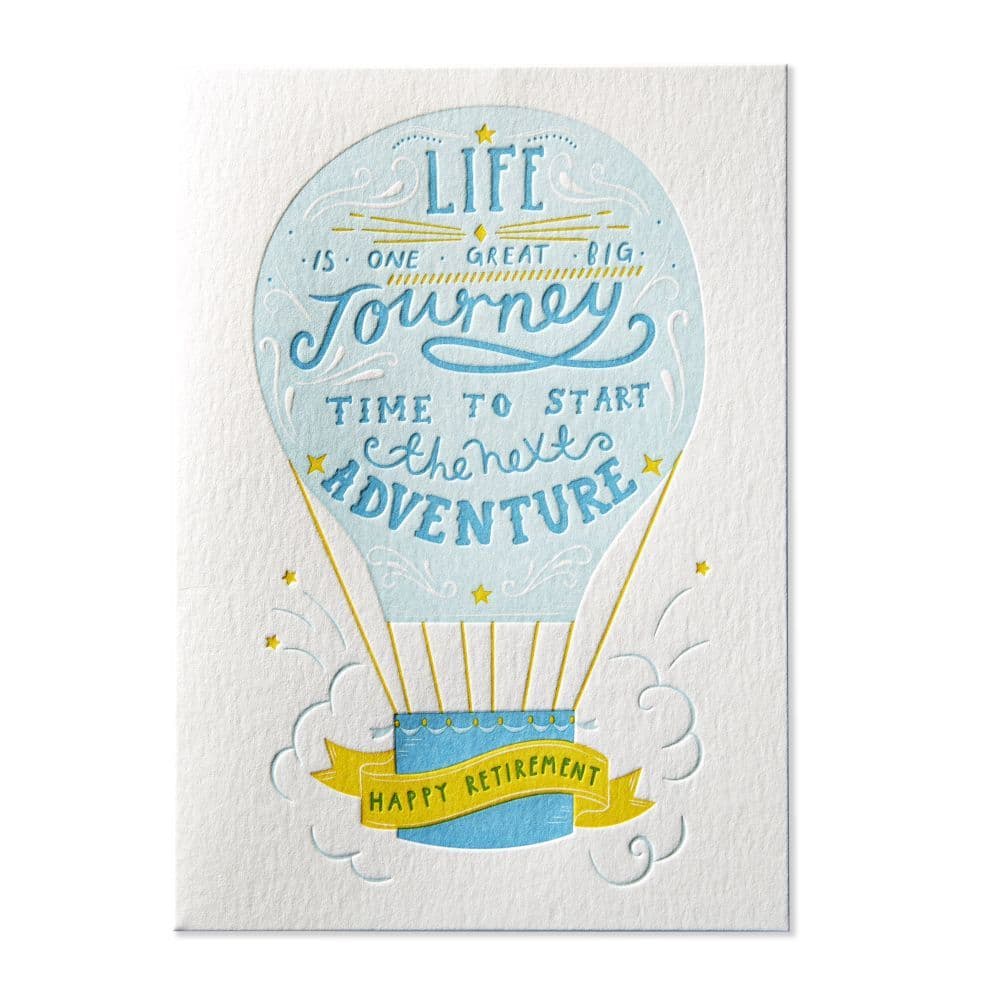 Hot Air Balloon Retirement Greeting Card 2nd Product Detail  Image width="1000" height="1000"