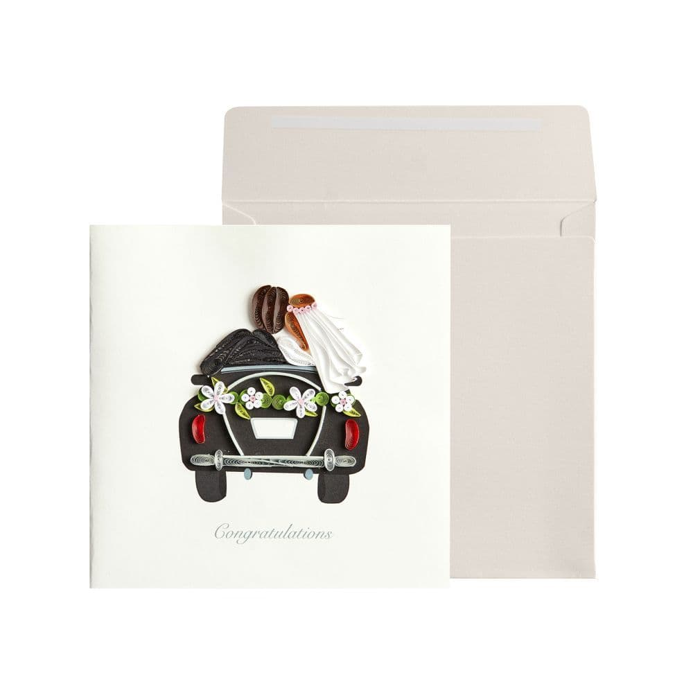 Just Married Car Greeting Card Main Product  Image width="1000" height="1000"