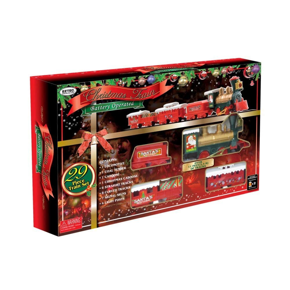 image Santas Express 29 Piece Christmas Train Set  Main Image