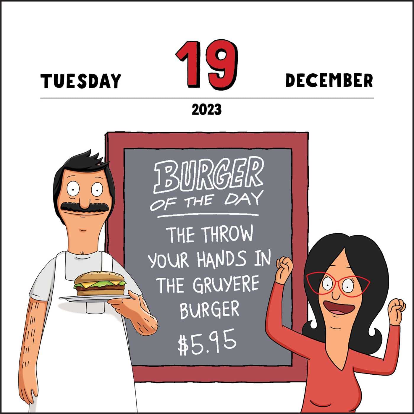 Bobs Burgers 2023 Desk Calendar - Calendars.com Bobs Burgers 2023 Desk Calendar - Calendars.com