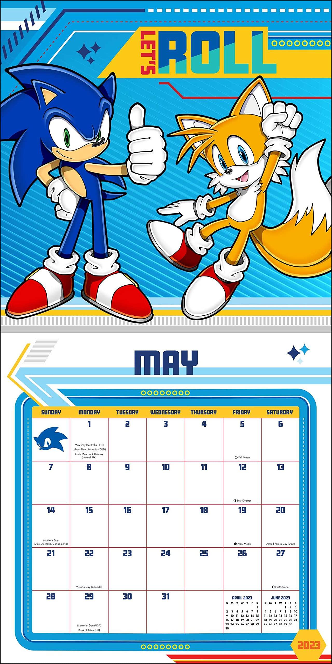 Sonic the Hedgehog 2023 Wall Calendar - Calendars.com