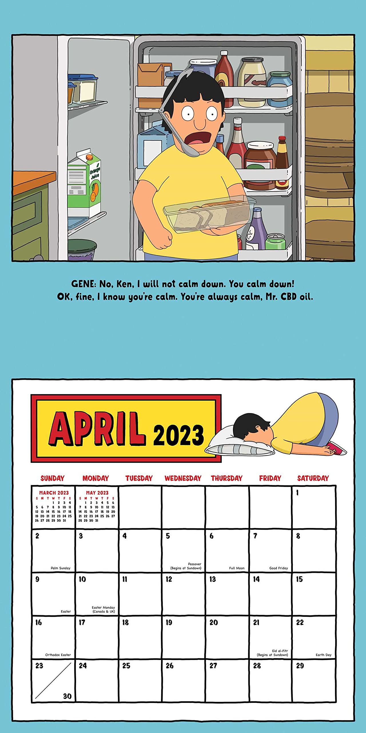 Bobs Burgers 2023 Wall Calendar - Calendars.com