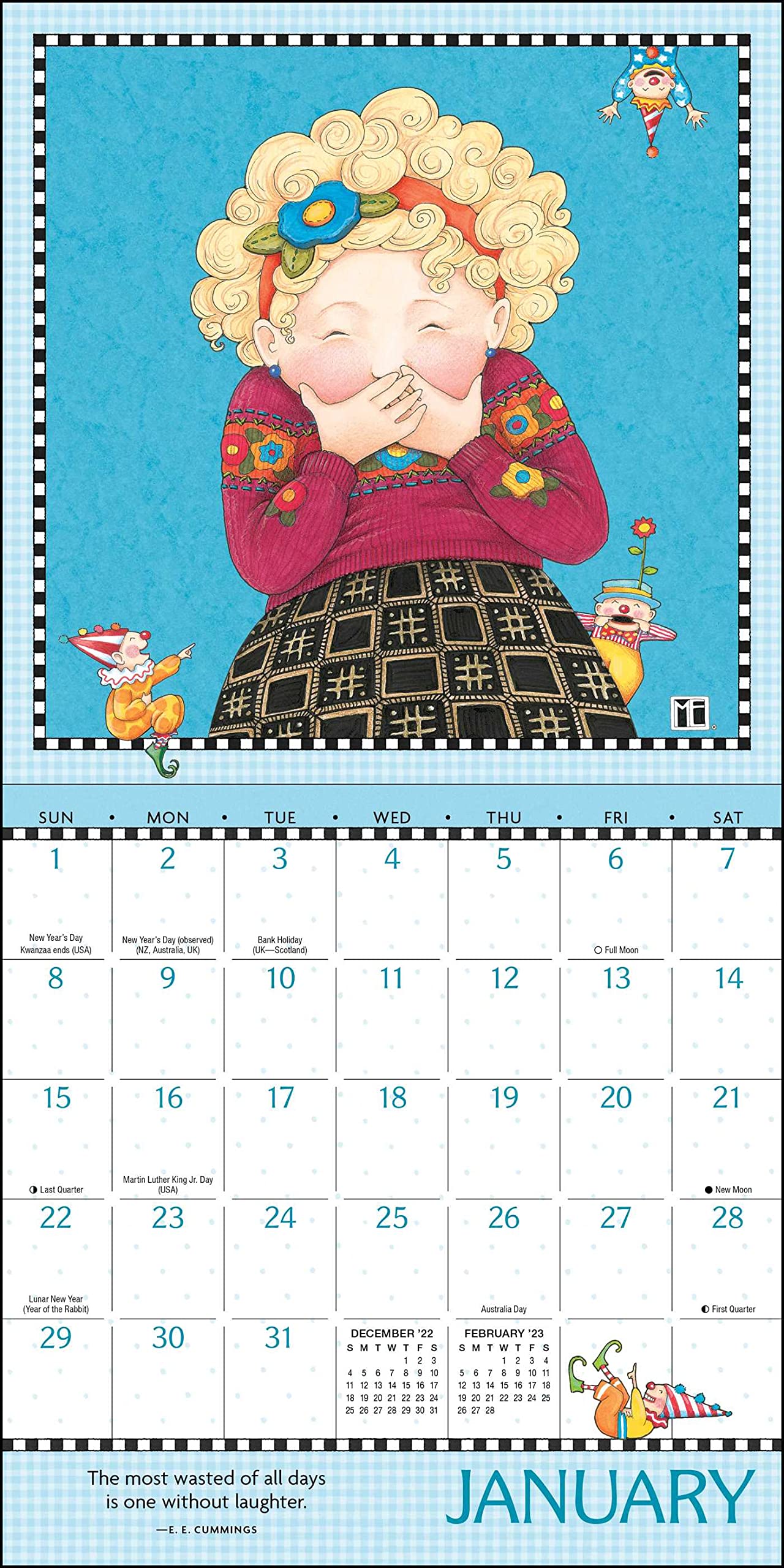 Mary Engelbreits 2023 Mini Wall Calendar - Calendars.com