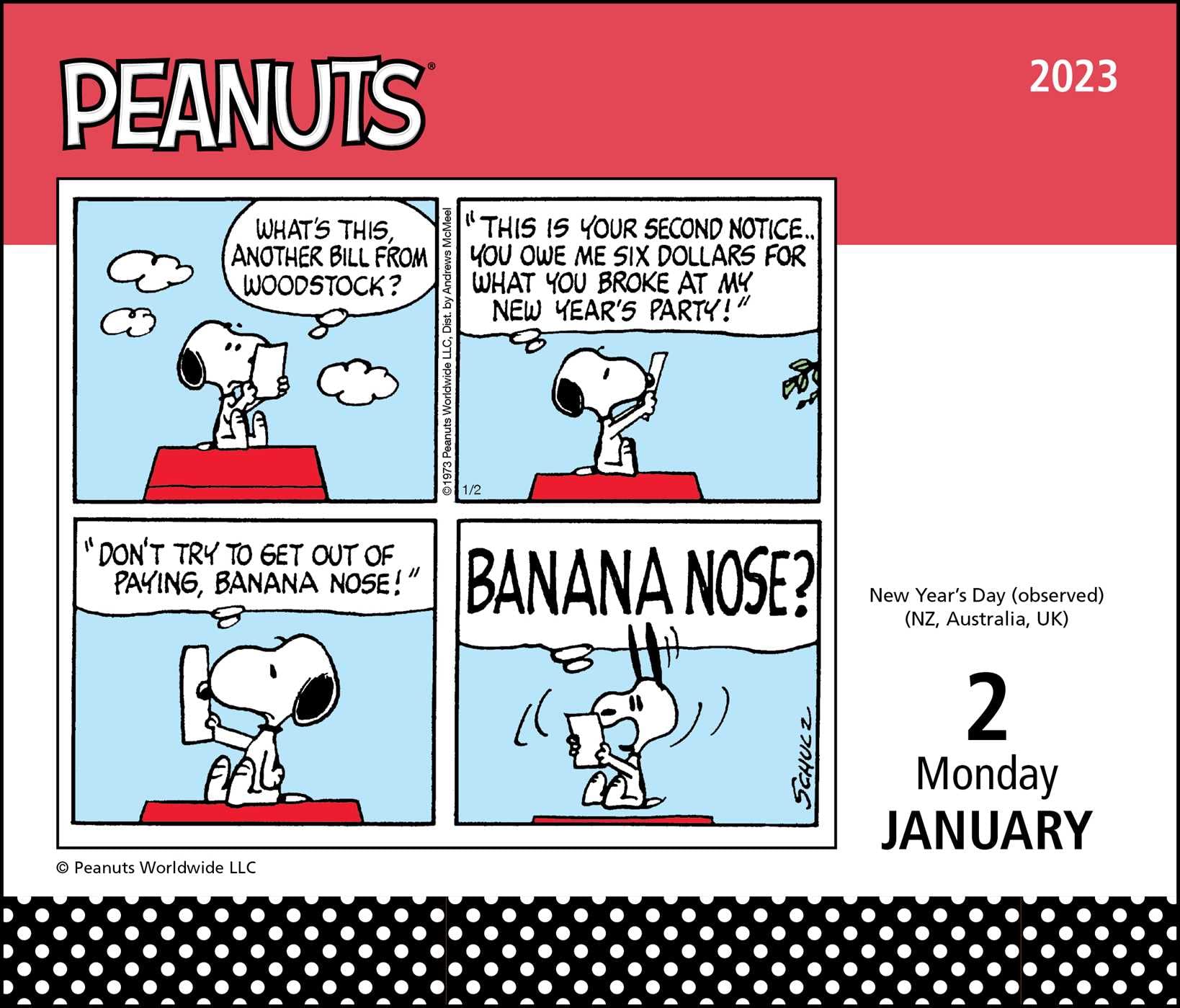 Peanuts 2023 Day-to-Day Calendar - Calendars.com