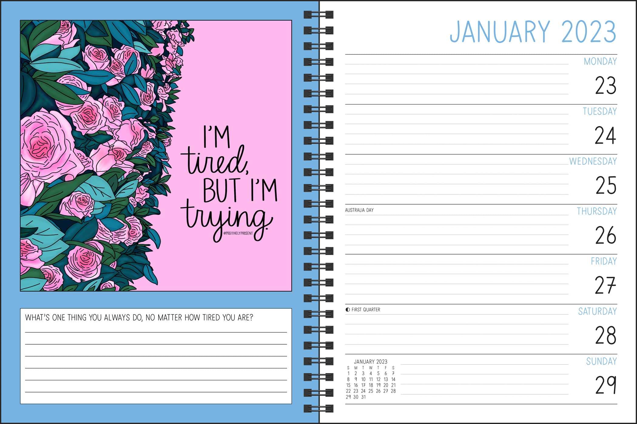 Positively Present 2022 2023 Planner - Calendars.com