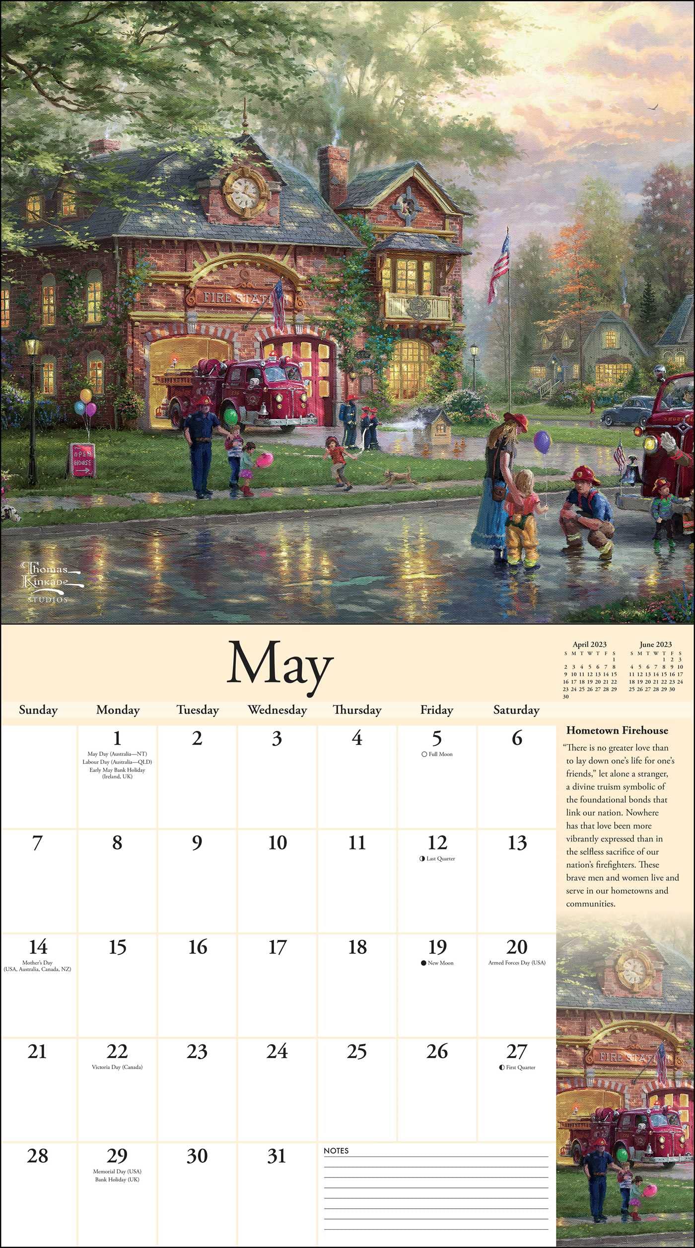 Thomas Kinkade 2023 Wall Calendar - Calendars.com