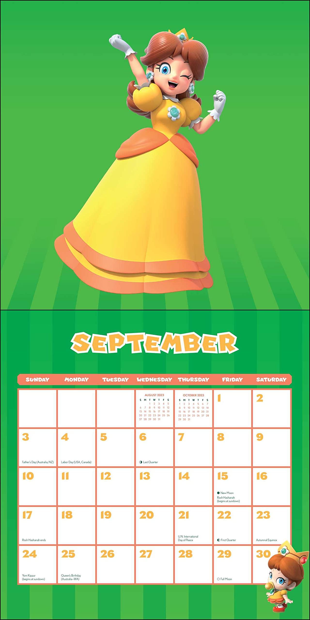 Super Mario 2023 Wall Calendar - Calendars.com