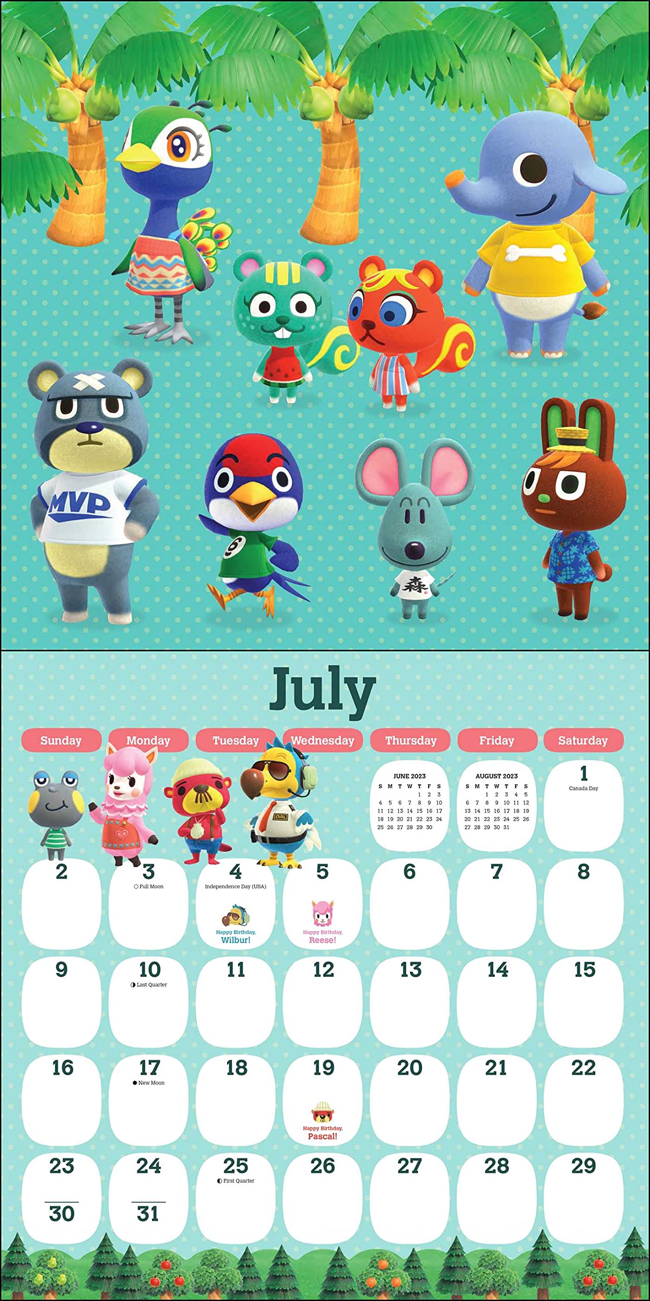 Animal Crossing 2023 Wall Calendar - Calendars.com Animal Crossing 2023 Wall Calendar - Calendars.com