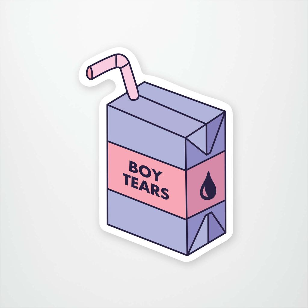 Boy Tears Sticker Main Product  Image width="1000" height="1000"