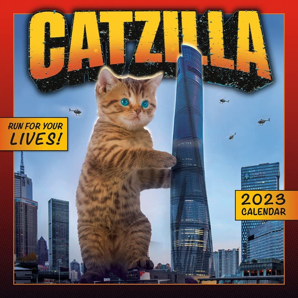 Catzilla 2023 Mini Wall Calendar - Calendars.com Catzilla 2023 Mini Wall Calendar - Calendars.com
