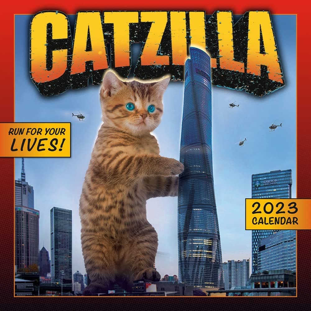 Catzilla 2023 Mini Wall Calendar - Calendars.com