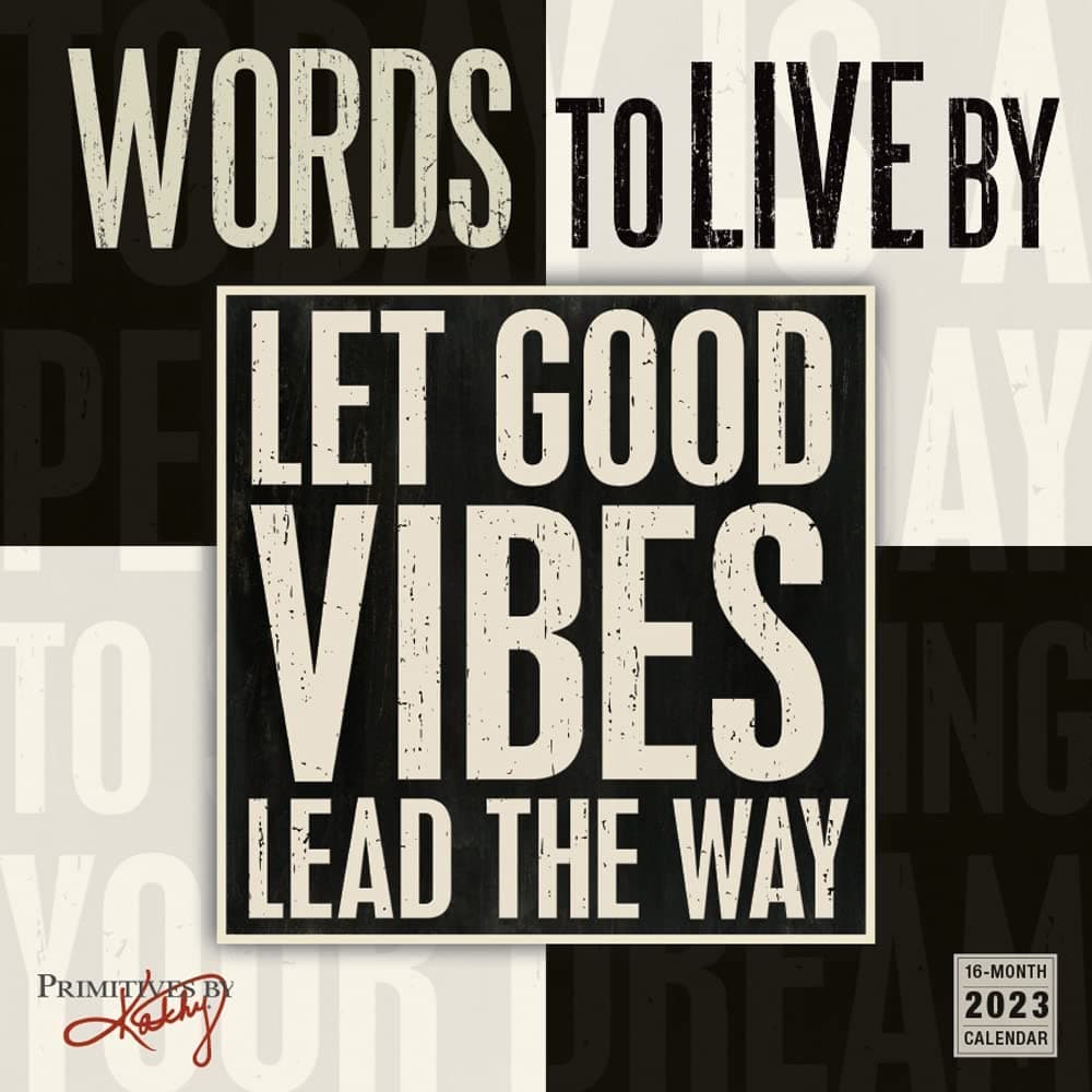 Words to Live By 2023 Wall Calendar - Calendars.com