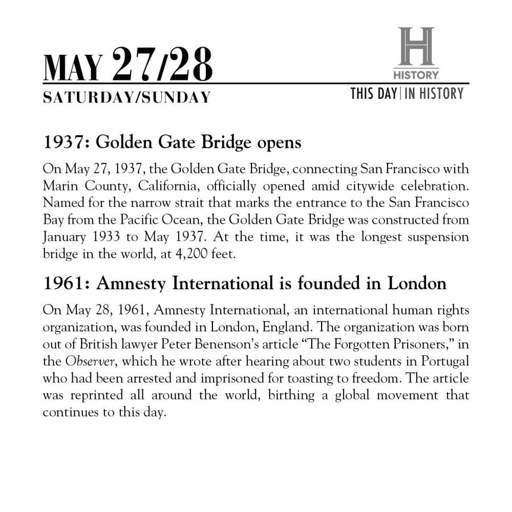 This Day In History 2023 Desk Calendar Calendars