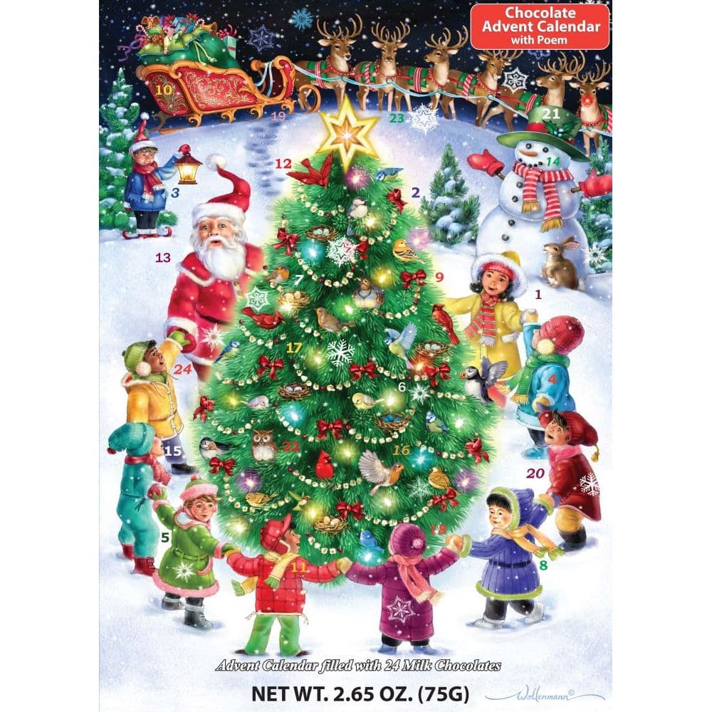 Gather Round the Tree Chocolate Advent Calendar Main Product  Image width=&quot;1000&quot; height=&quot;1000&quot;
