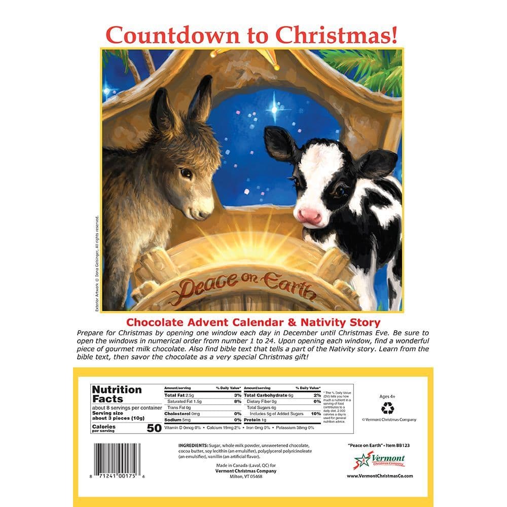 Peace on Earth Chocolate Advent Calendar 2nd Product Detail  Image width=&quot;1000&quot; height=&quot;1000&quot;