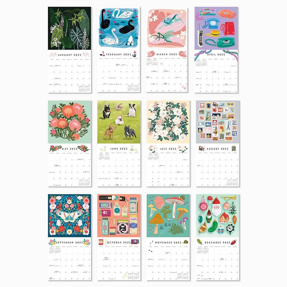 Art Grid 2023 Wall Calendar - Calendars.com