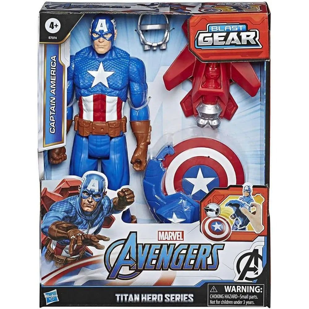 Avengers Titan Blast Captain America Figure Main Product Image