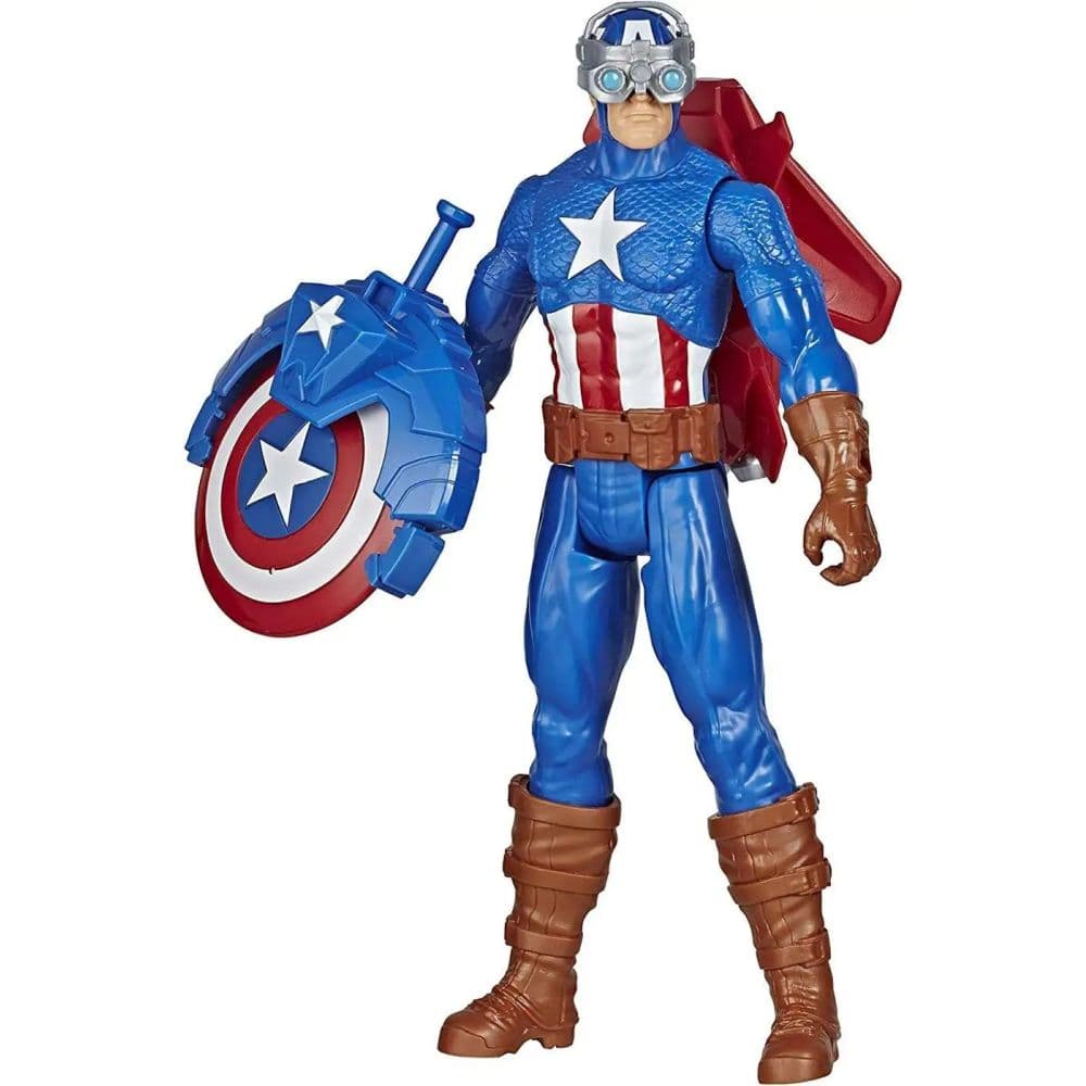 Avengers Titan Blast Captain America Figure First Alternate Image