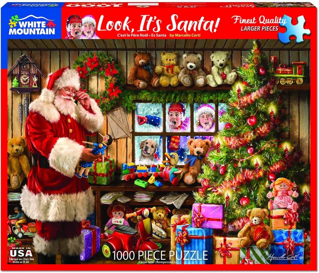 Look Its Santa 1000 Piece Puzzle width="1000" height="1000"