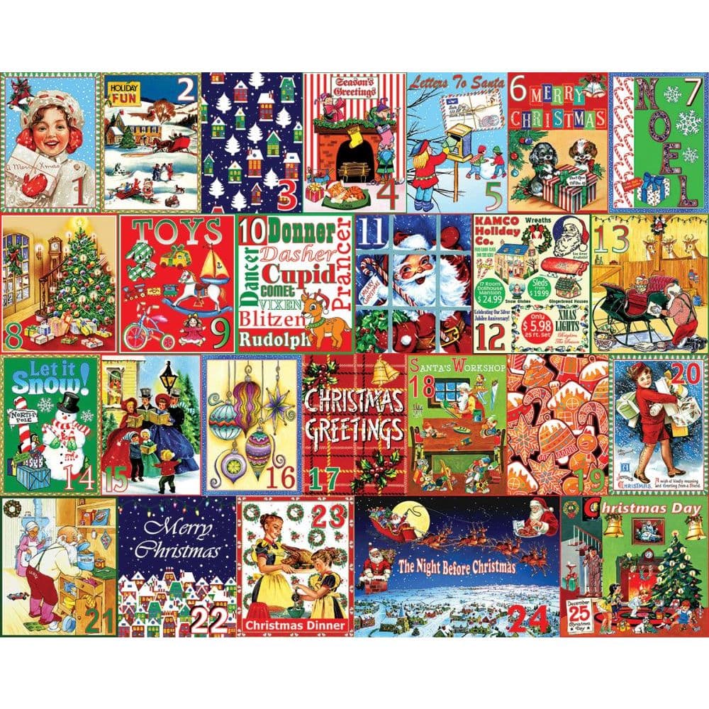 Christmas Calendar 1000 Piece Puzzle Main Product  Image width="1000" height="1000"