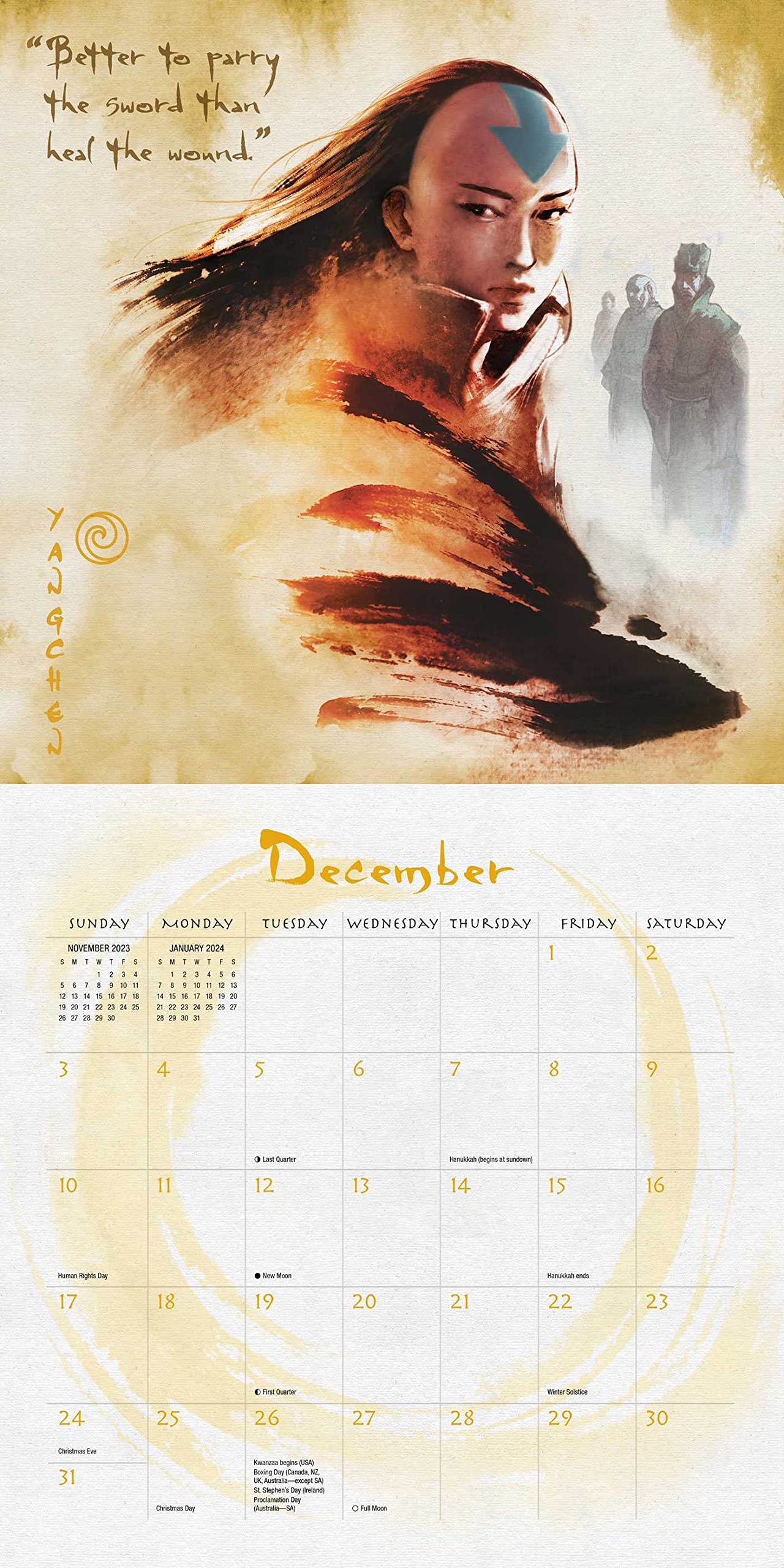 Avatar The Last Airbender Calendar - Calendars.com