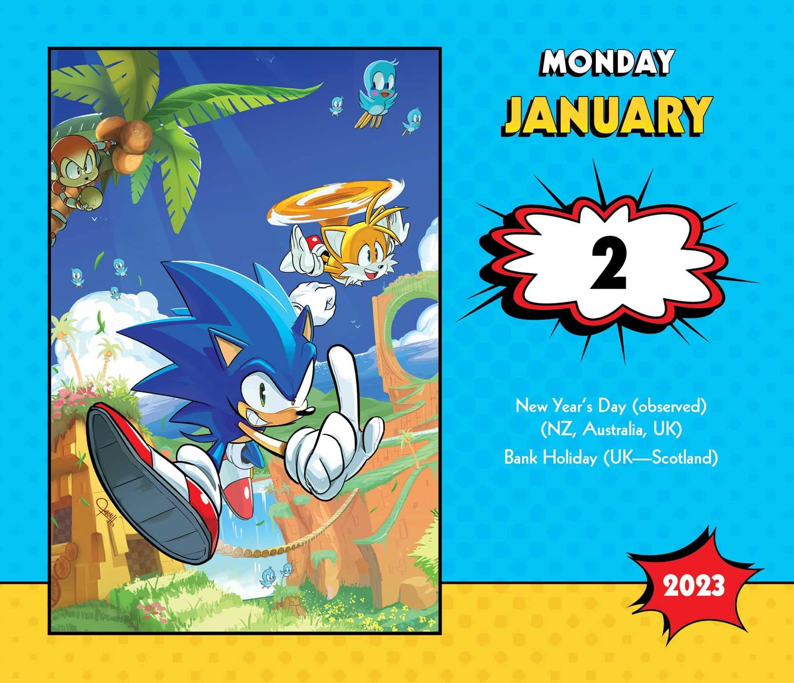 Sonic the Hedgehog 2023 Desk Calendar - Calendars.com sonic-the-hedgehog-2023-desk-calendar-calendars-com