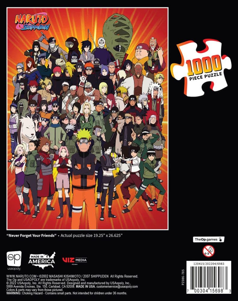 Naruto Never Forget Your Friends 1000 pc Puzzle alt1 width="1000" height="1000"