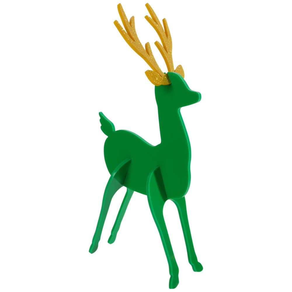 3pc Holiday Acrylic Deer Decor Set (Teal, Light Green, Dark Green)
dark green reindeer width="1000" height="1000"
