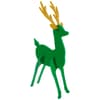 image 3pc Holiday Acrylic Deer Decor Set (Teal, Light Green, Dark Green)
dark green reindeer width="1000" height="1000"