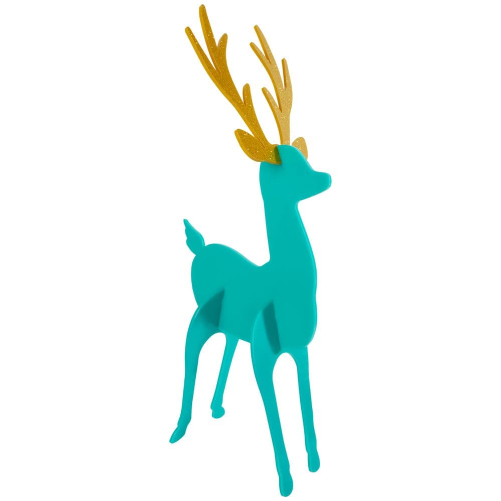 3pc Holiday Acrylic Deer Decor Set (Teal, Light Green, Dark Green)
teal green reindeer width="1000" height="1000"