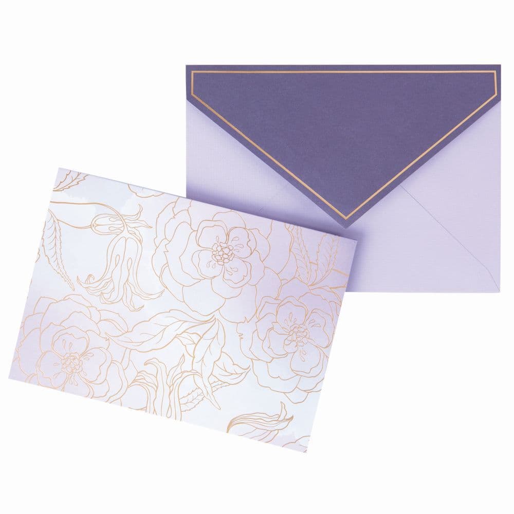 Purple Folded Boxed Cards Set 4th Product Detail  Image width="1000" height="1000"