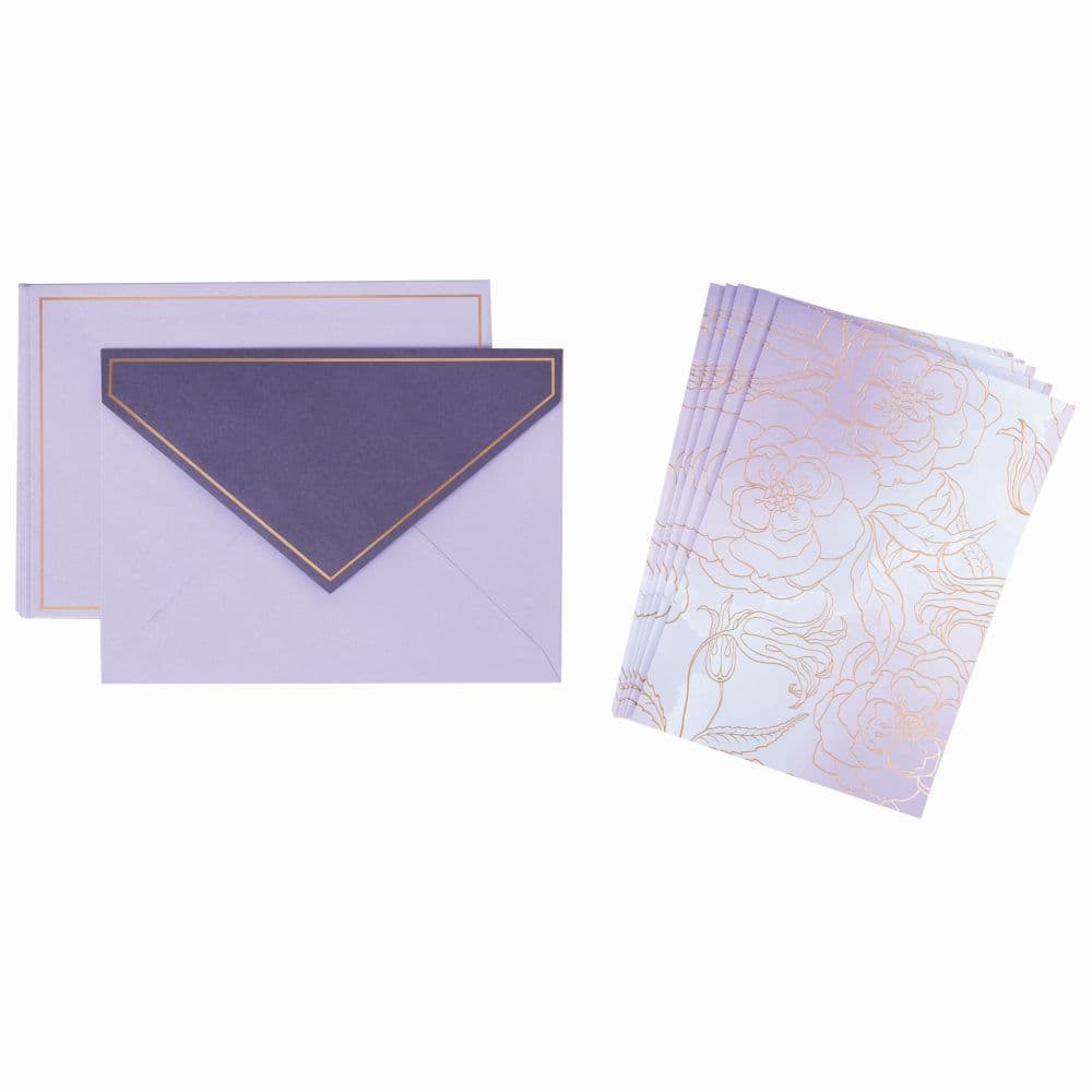 Purple Folded Boxed Cards Set 5th Product Detail  Image width="1000" height="1000"