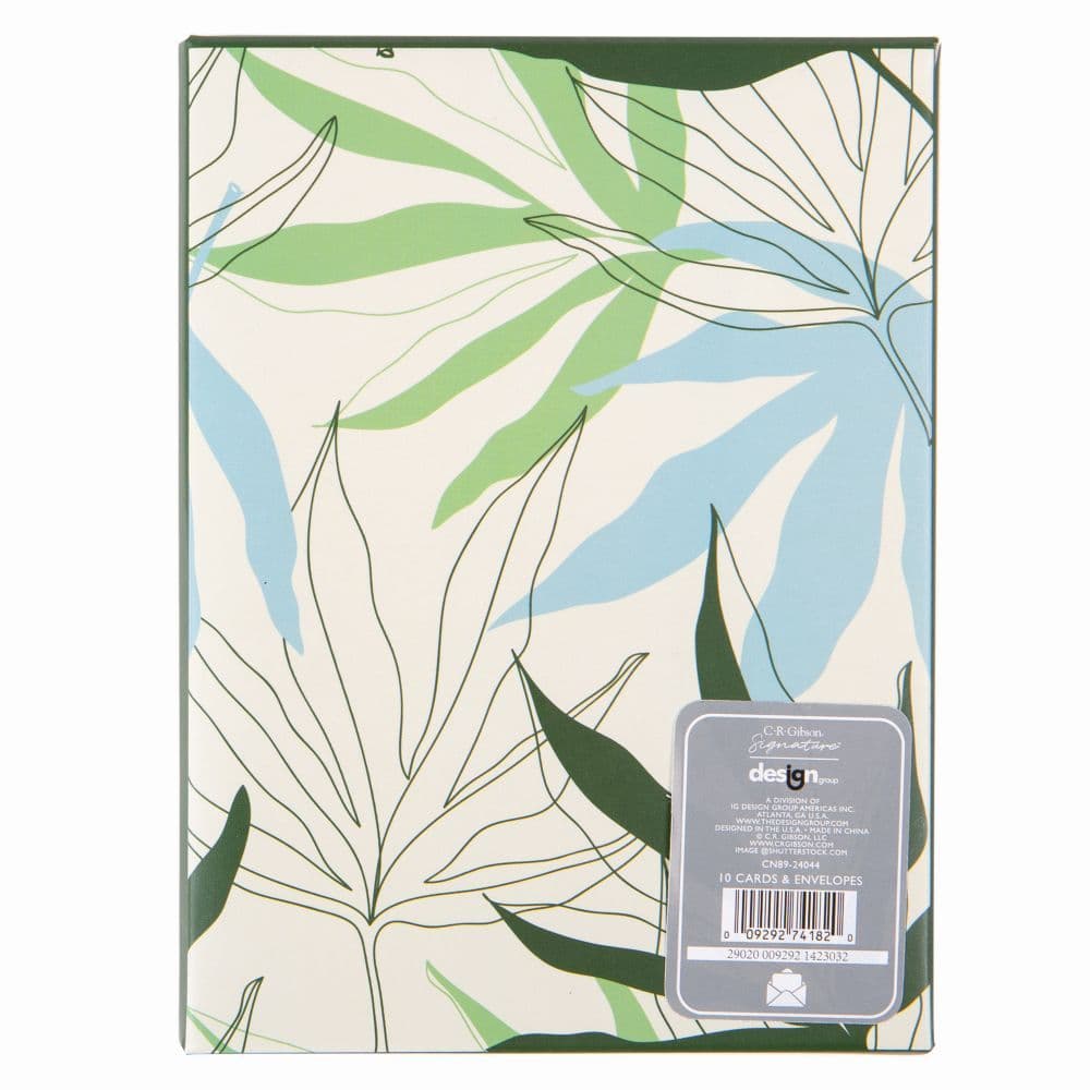 Green Leaves Folded Boxed Card Set 2nd Product Detail  Image width=&quot;1000&quot; height=&quot;1000&quot;