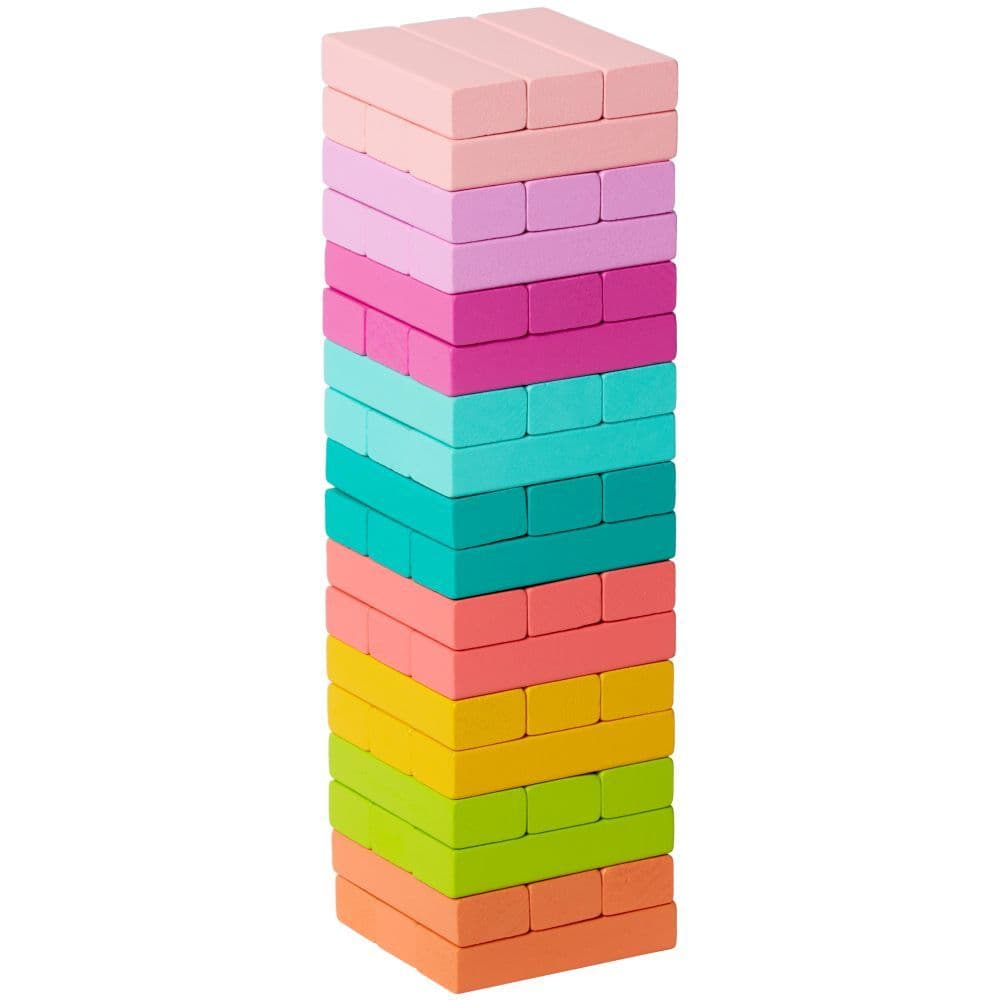 Wooden Wobbly Tower Stacking Blocks Game