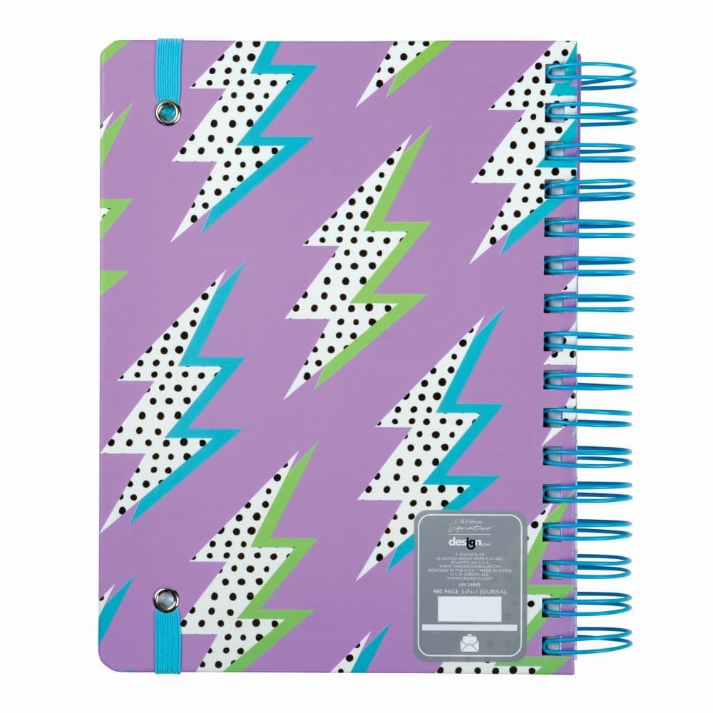 Purple Lightening 3 in 1 Journal 2nd Product Detail  Image width="1000" height="1000"