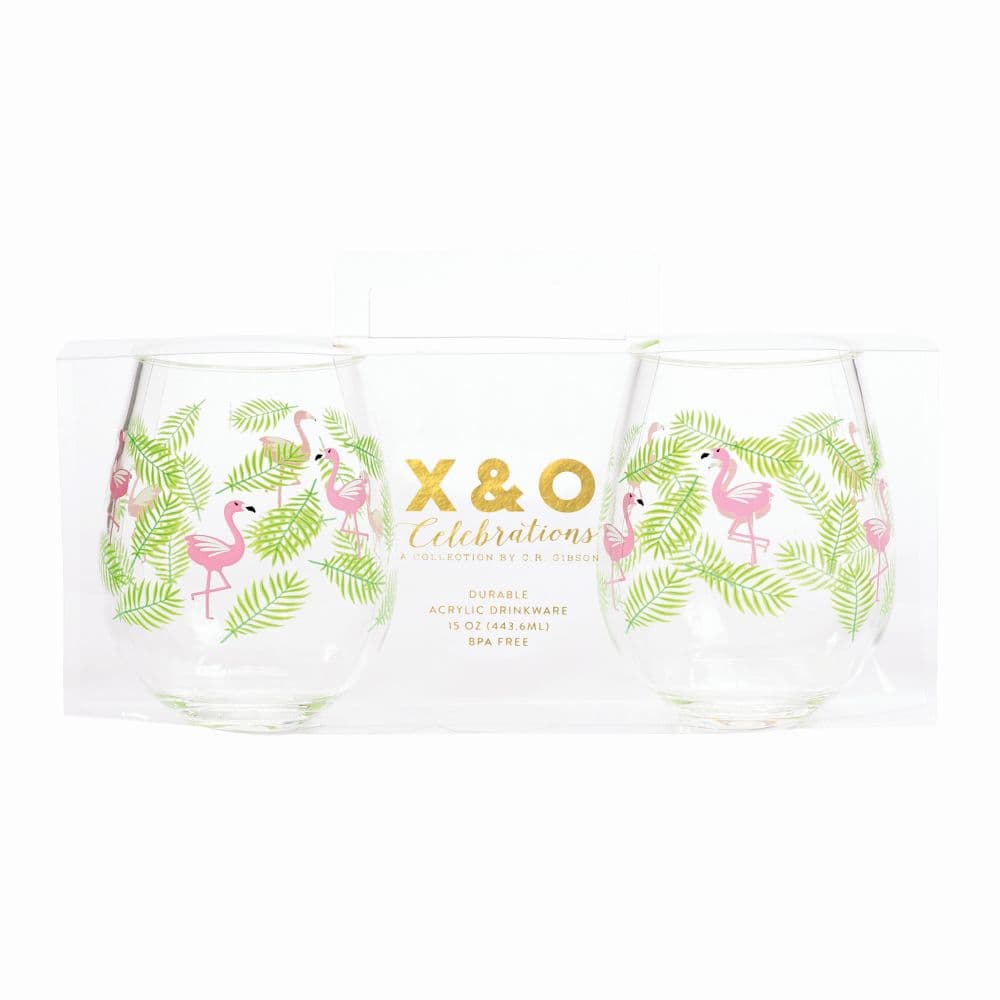 flamingo stemless wine glasses alt1 width="1000" height="1000"