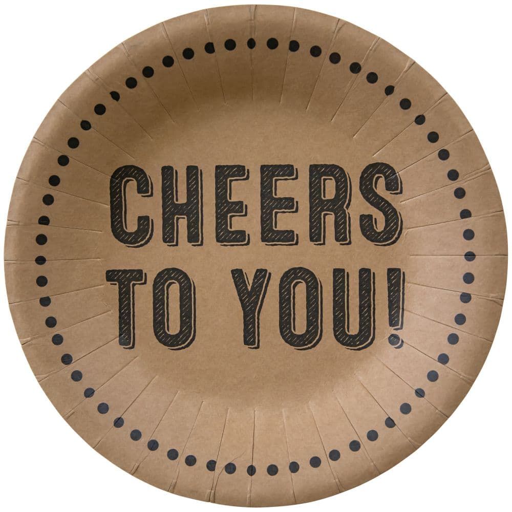 Cheers Paper Lunch Dessert Plate