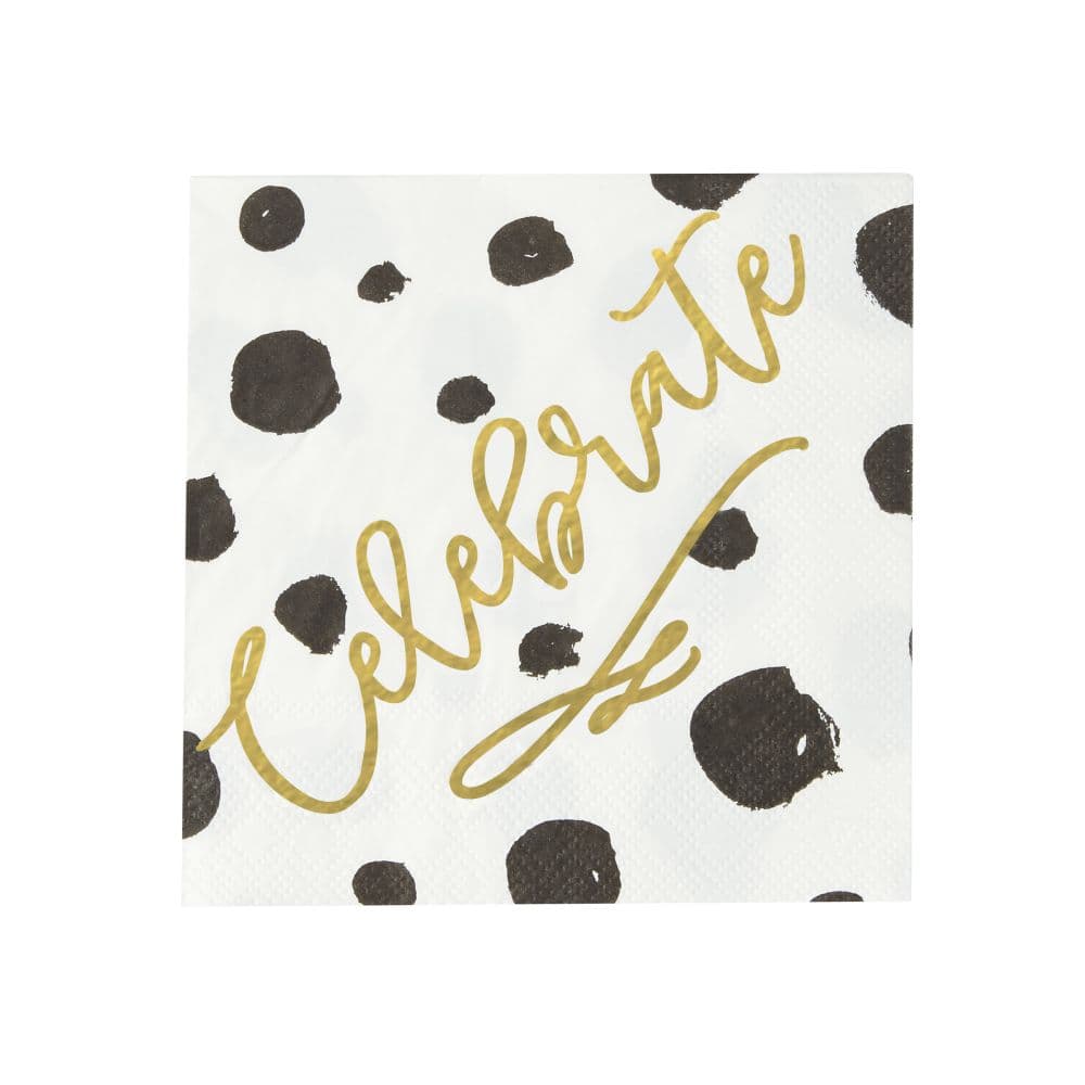 celebrate black and white beverage napkins main width=&quot;1000&quot; height=&quot;1000&quot;