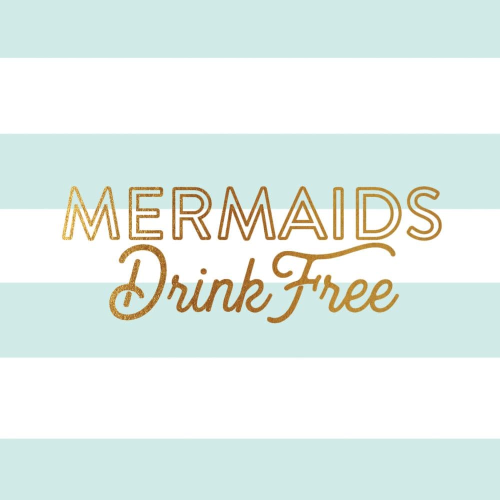 image Mermaids Drink Free Beverage Napkin Main  Image width=&quot;1000&quot; height=&quot;1000&quot;