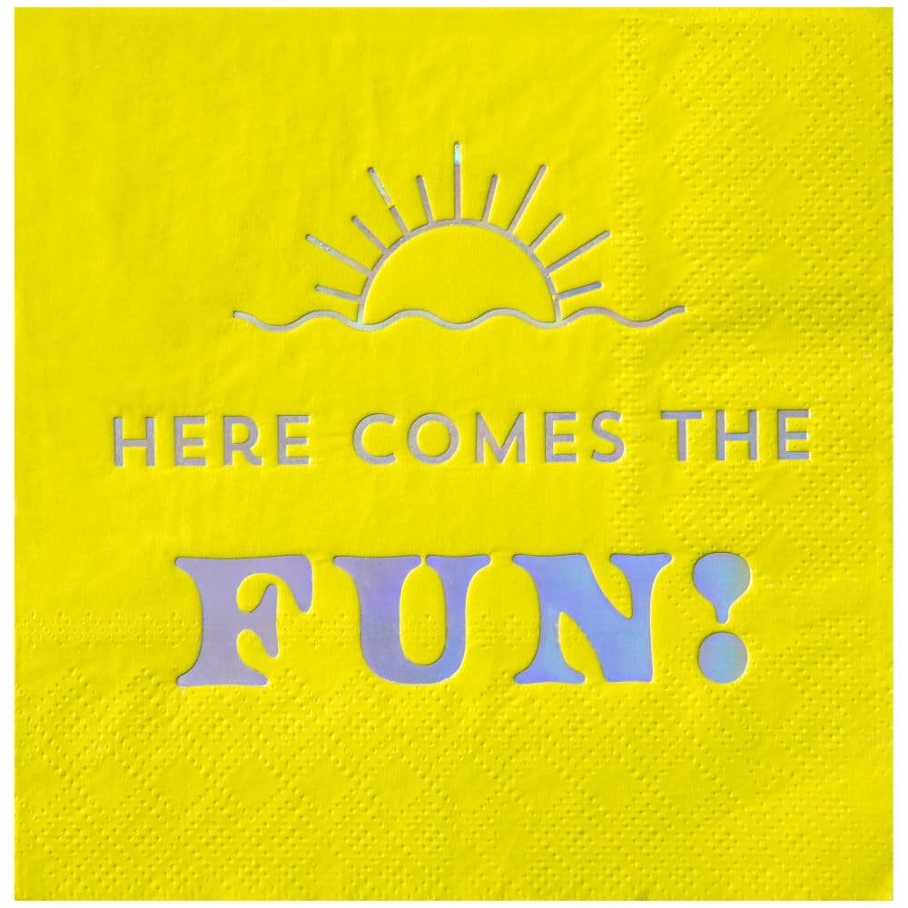 Here Comes the Fun Beverage Napkins
main  Image width=&quot;1000&quot; height=&quot;1000&quot;