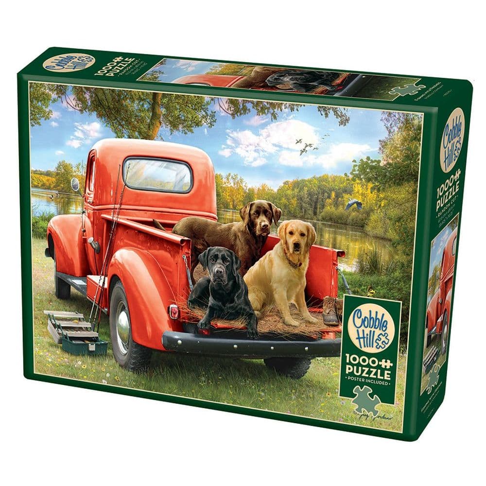 Dogs on the Pickup 1000 Piece Puzzle Second Alternate Image