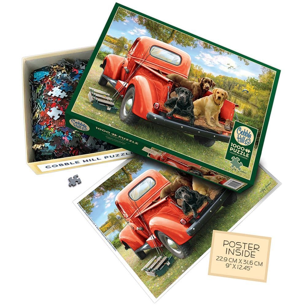 Dogs on the Pickup 1000 Piece Puzzle Third Alternate Image